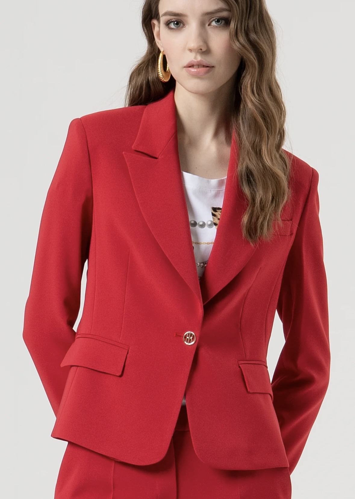 Blazer regular monopetto