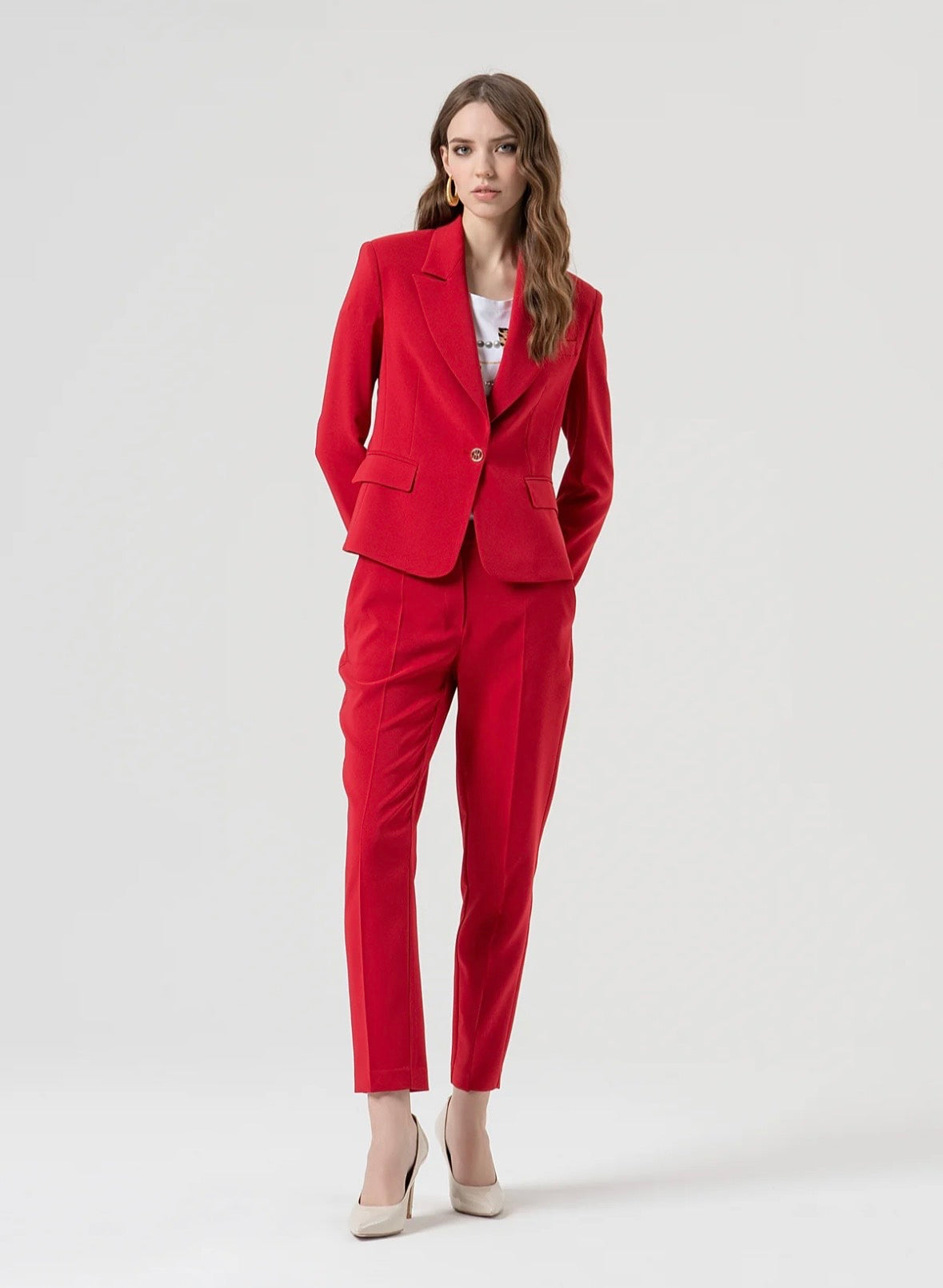 Blazer regular monopetto