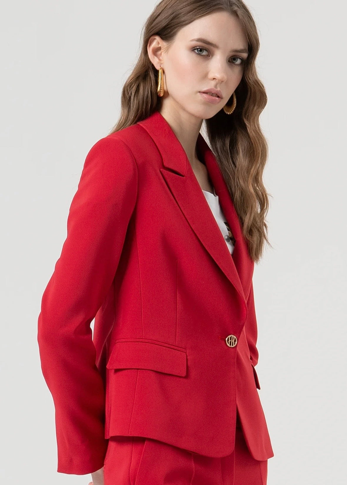 Blazer regular monopetto