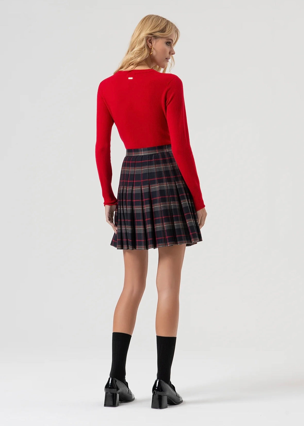 Gonna flare mini in fantasia tartan