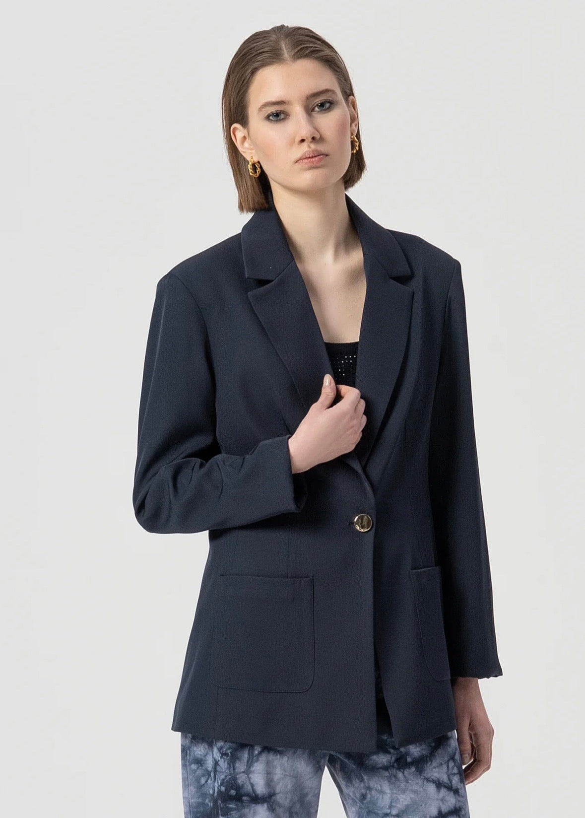 Blazer regular monopetto