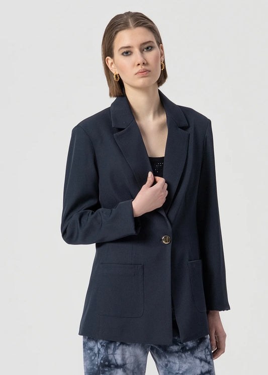 Blazer regular monopetto