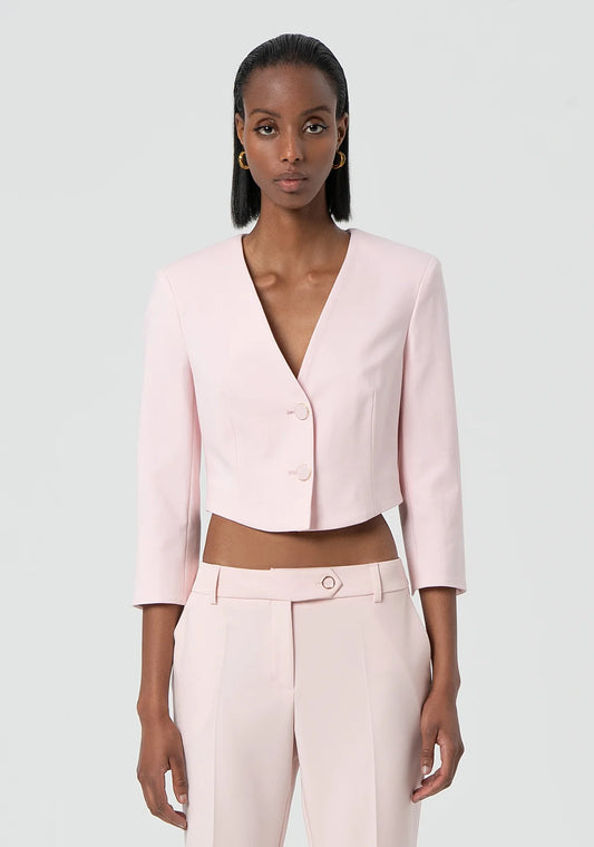 Bolero cropped senza revers